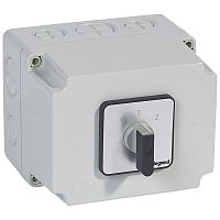 Переключатель - с положением ''0'' - PR 63 - 3П - 6 контактов - в коробке 135x170 мм | код 027752 |  Legrand